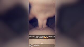 Snapchat Slut Fingers her Wet Pussy until she Squirts