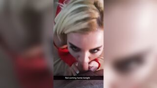 Cheating Girlfriend Sends Snapchat to her Boyfriend while she Gets Fucked