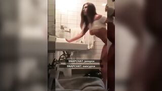 Barely Legal 18 Horny Teen Fuck Doggystyle on Public Leaked on Snapchat