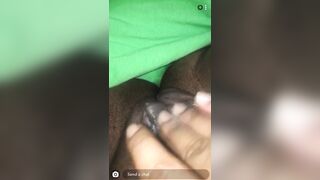 Snapchat Thot makes Love to her Pussy for me