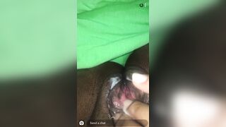 Snapchat Thot makes Love to her Pussy for me