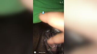 Snapchat Thot makes Love to her Pussy for me