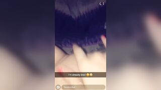 Snapchat Teen Fingers herself until she Squirts