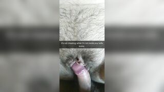 It`s not Cheating, i just Rubbing your Wife Pussy with my Cock! [snapchat. Cuckold]