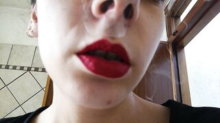 SMOKE WITH MY RED LIPS