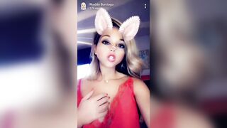 TV Reality Star Maddy Burciaga NIPSLIP Wearing a Nightie (Snapchat)