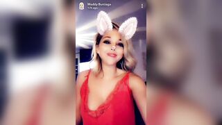 TV Reality Star Maddy Burciaga NIPSLIP Wearing a Nightie (Snapchat)