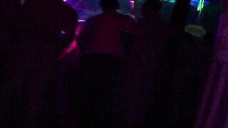 RISKY BLOWJOB ON DANCE FLOOR AND SWALLOWING EVERITHING IN THE BATROON