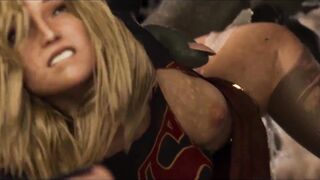 DOOMSDAY VS SUPERGIRL 3D PORN