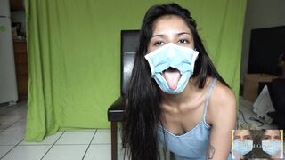 Covid 19 Glory Hole Masked Blowjob during Quarantine (Oral Creampie)