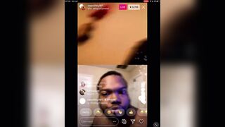 EBONY THOT PLAYS WITH HER TOYS ON RAPPER SWAG HOLLYWOOD INSTAGRAM LIVE