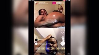 EBONY THOT PLAYS WITH HER TOYS ON RAPPER SWAG HOLLYWOOD INSTAGRAM LIVE