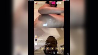 EBONY THOT PLAYS WITH HER TOYS ON RAPPER SWAG HOLLYWOOD INSTAGRAM LIVE