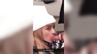 Sexy Premium Snapchat Slut Gets Creampied on the Sidewalk