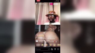 LATINA PUTS ON a SHOW WITH a DILDO ON RAPPER GOLD GAD INSTAGRAM LIVE