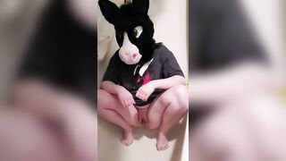 Pissing in Horse Fursuit (a Bit of Desperation Too)