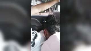 Escort Skinny Latina Sucking Cock in Car