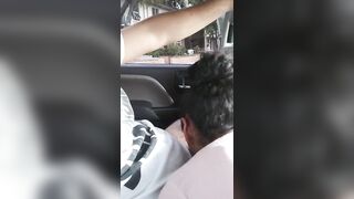 Escort Skinny Latina Sucking Cock in Car