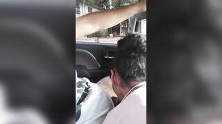 Escort Skinny Latina Sucking Cock in Car