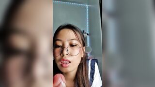 18yo Asian Schoolgirl Riding Huge Dildo (FULL VIDEO ON SALE) )