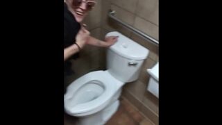 Punk Wife Fucked in Tacobells Bathroom during Lunch Rush!