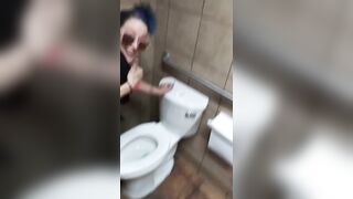 Punk Wife Fucked in Tacobells Bathroom during Lunch Rush!