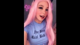 Belle Delphine Announces Porn Video and Flashes her Tits