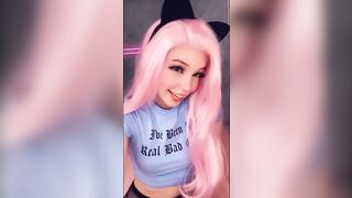 Belle Delphine Announces Porn Video and Flashes her Tits