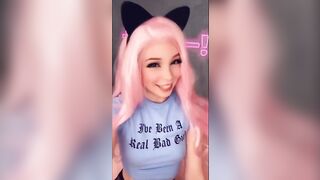 Belle Delphine Announces Porn Video and Flashes her Tits