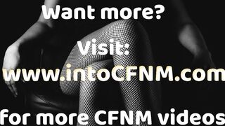 Dickblowing CFNM femdoms experienting on ebony sub