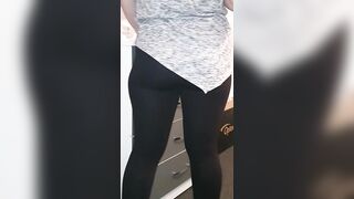 Stepmom in Leggings Fucked by Stepson in Front of Stepdaughter