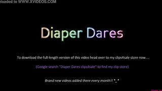 Zara Lei takes on the 3-minute Diapered Bondage-Challenge! | (February 2021)