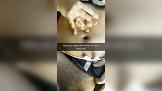 Did you really thing she use Condom? Real Cheating Wives never use a Condoms! [cuckold. Snapchat]