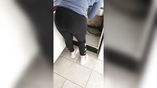 Step Mom Pulled off Leggings Fucking Step Son in Laundry Room