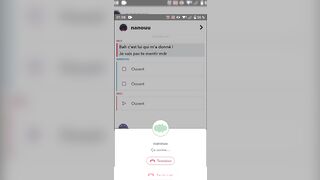 Nanou suce son deo en visio sur snap