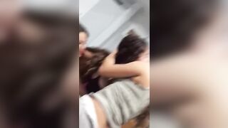 19 Year old Tiktok Hottie Lesbian Kiss