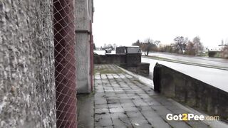 Public Pissing Leaves A Puddle!