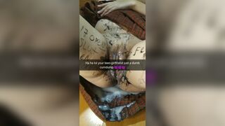 Snapchat for boyfriend - CumDumped girlfriend