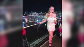 Teen Tight Fitting Cleavage Dress, Jerk Off Challenge - Lois