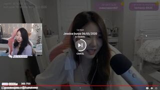 Twitch Jessica Burps while Watching her own Burp Compilation