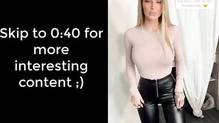 Mmjhottie (influencer) leather leggings try on haul, fit girl