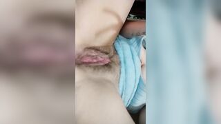 Slurps Creampie off her Fingers