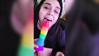 BBW Submissive Neko Girl Xxkittens Hardcore BJ Training Gagging & Crying with Nipple Clamps & Collar