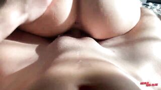 Her tight pussy is full to the brim! Hot creampie compilation