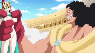 ONE PIECE edited ecchi moment from anime Rebecca - colosseum