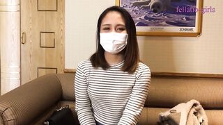 Japanese Bitch Dancer Akane's Face Shot from Tongue Piercing Blowjob①。ビッチダンサーあかねの舌ピフェラ→顔射