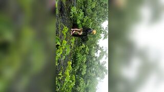 Sex Slave Slut Hard Training in Rain Forest -5