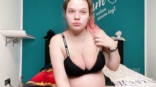 Pregnant Lilli SQUIRTS for the first time