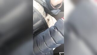 Step Mom Amazing Handjob while Step Son Driving on the Highway!! Load of Cum!