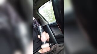 Fucking my Fleshlight in the Car